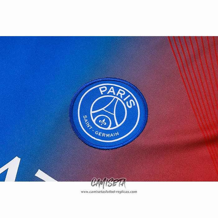 Chandal del Paris Saint-Germain 2025-2026 Manga Corta Azul Rojo - Pantalon Corto